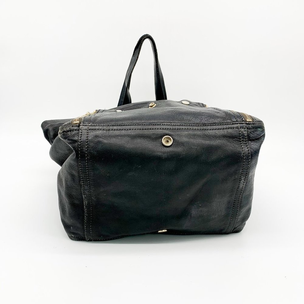 YVES SAINT LAURENT Downtown Leather Tote Bag Black - Picture 7 of 10